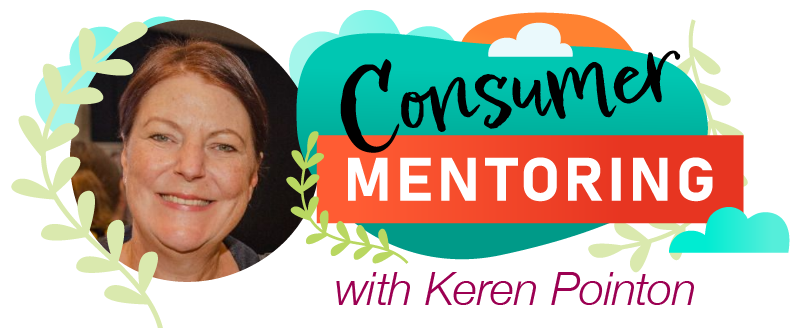 Banner says Consumer Mentoring with Keren Pointon